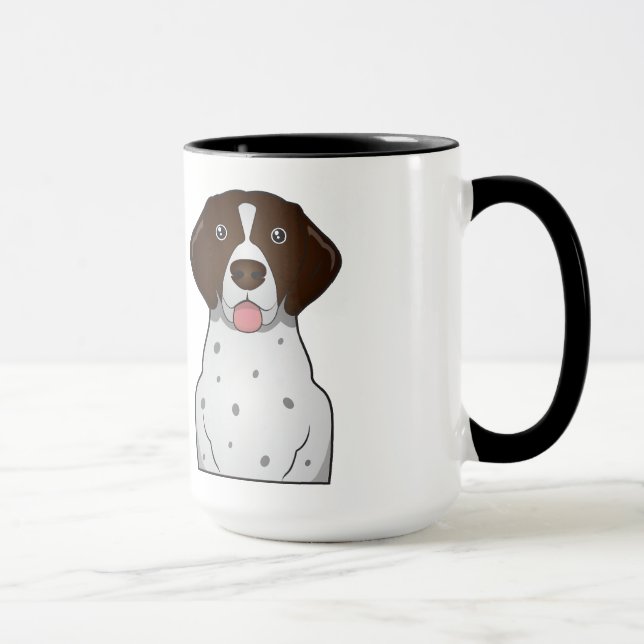 Mug Bande dessinée allemande d'indicateur aux cheveux (Droite)