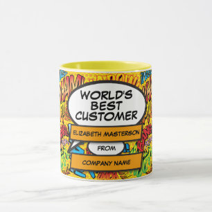 Mug Bande dessinée amusante du meilleur client au mond