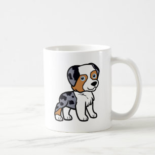 Mug bande dessinée bleue australienne de merle
