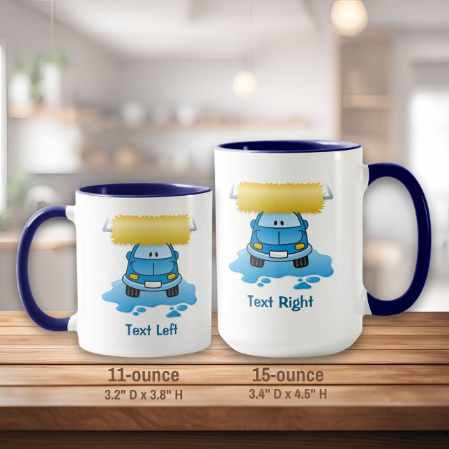 Mug Bande dessinée Carwash (Créateur téléchargé)