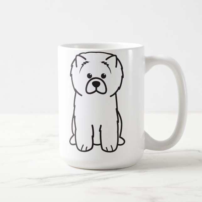 Mug Bande dessinée de chien de bouffe de bouffe (Droite)