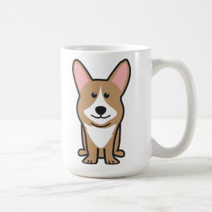 Mug Bande dessinée de chien de corgi de Gallois de