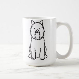 Mug Bande dessinée de chien de DES Flandres de Bouvie