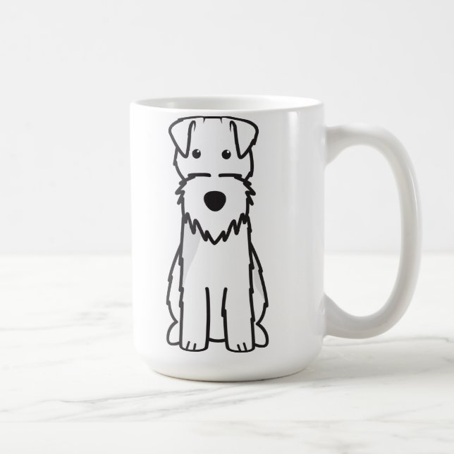 Mug Bande dessinée de chien de gallois Terrier (Droite)