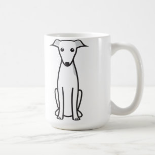 Mug Bande dessinée de chien de lévrier italien