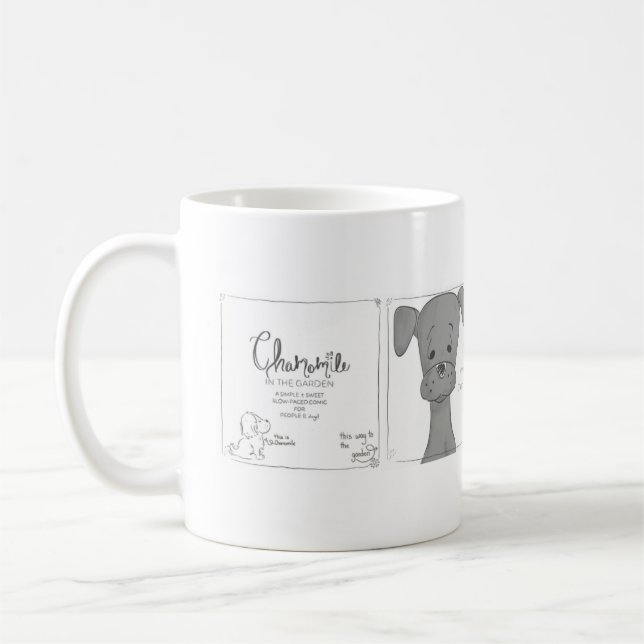 Mug Bande dessinée de la possibilité de la camomille (Gauche)