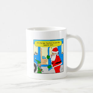 Mug bande dessinée de siège de propulseur de l'elfe