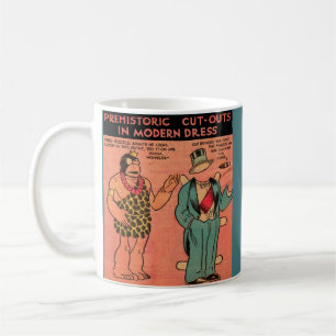 Mug Bande dessinée des années 1930 poupée en papier de