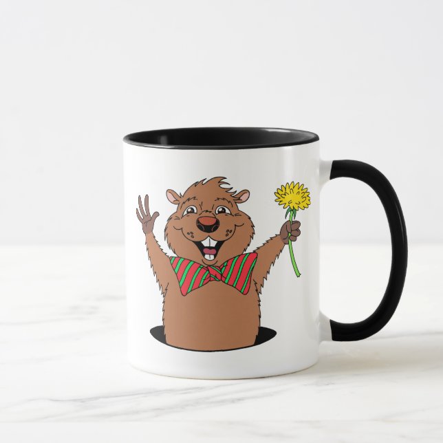 Mug Bande dessinée Groundhog (Droite)
