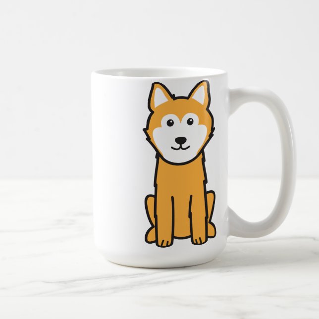 Mug Bande dessinée islandaise de chien de chien de (Droite)