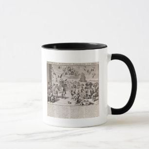 Mug Bande dessinée lançant des satires l'expérience