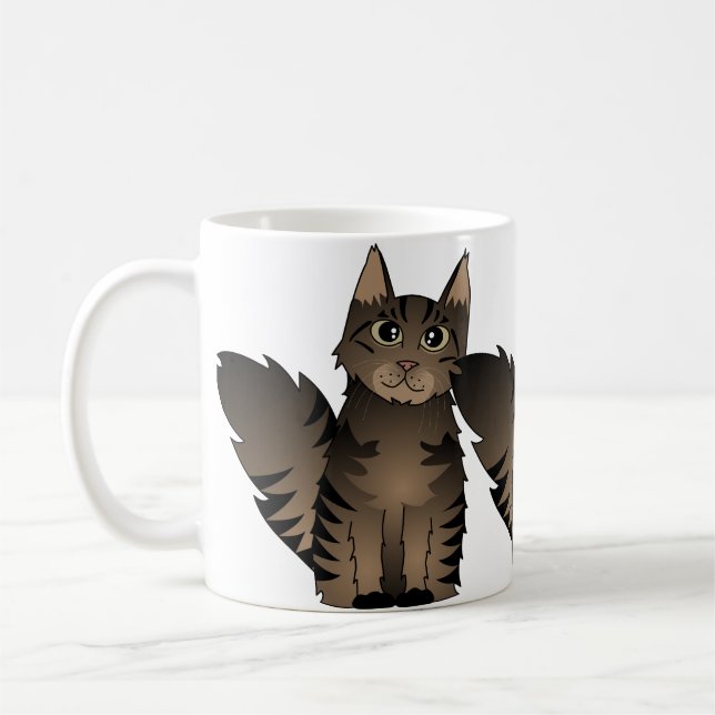 Mug Bande dessinée mignonne de chat de ragondin du (Gauche)