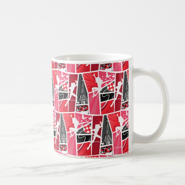 Mug Bande dessinée Miraculaire Ladybug Paris Motif (Droite)