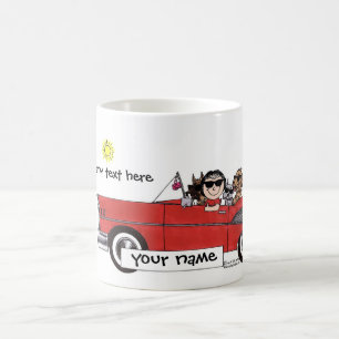Mug Bande dessinée personnalisée par amant de voitur