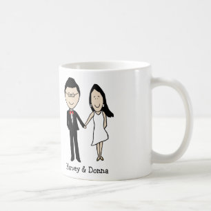 Mug Bande dessinée personnalisée par couples