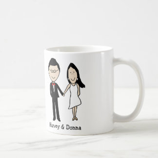 Mug Bande dessinée personnalisée par couples