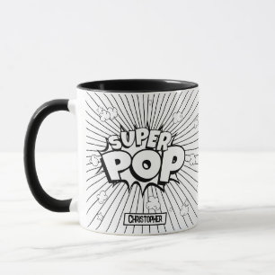 Mug Bande dessinée Pop Art Noir & Blanc D.I.Y. SUPER P