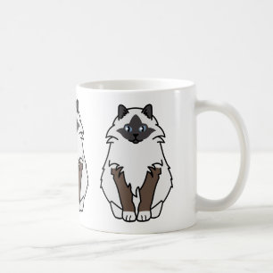Mug Bande dessinée sacrée de chat de Birman