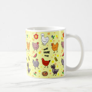 Mug Bande dessinée sans couture mignonne de motif de