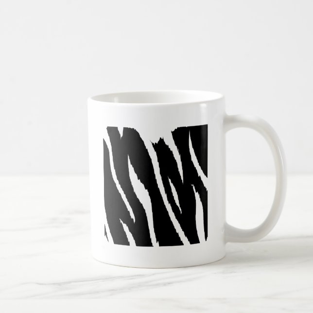 Mug Bande noire et blanche (Droite)