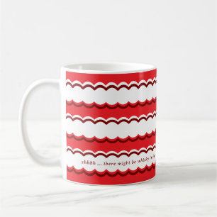 Mug Bande rouge et blanche en gras