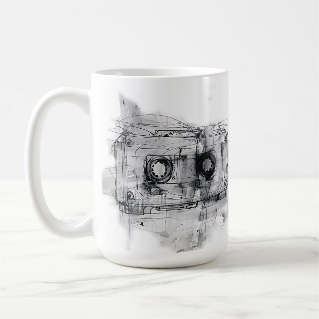 Mug Bande vintage Cassette (Gauche)