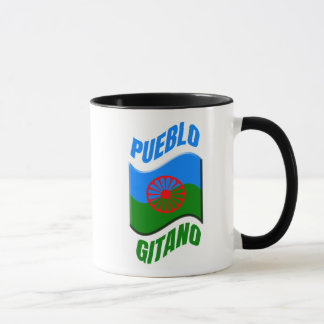 Mug Bandera gitana. Taza original personalizada.