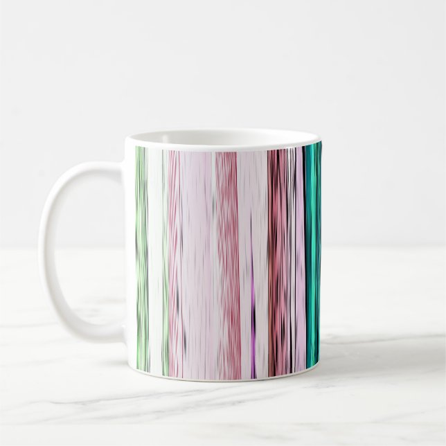 Mug Bandes Abstraites colorées #123 (Gauche)