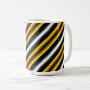 Mug Bandes arc-en-ciel blanc jaune