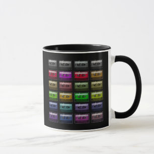 MUG BANDES CASSETTES AMATEUR DE MUSIQUE RÉTRO
