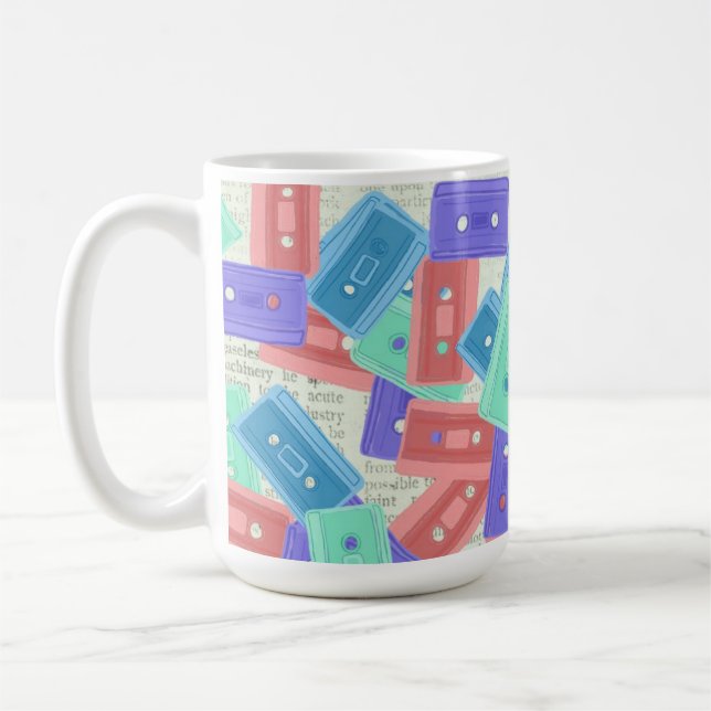 Mug Bandes-cassettes Pastel - 90s Musique esthétique (Gauche)