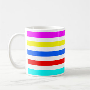 Mug Bandes colorées de bonbons arc-en-ciel