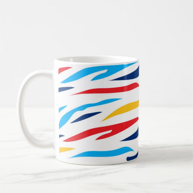 Mug Bandes colorées de zèbre (Gauche)