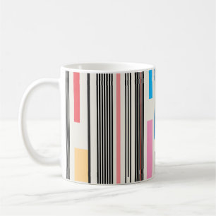 Mug Bandes colorées : Mélange Motif graphique