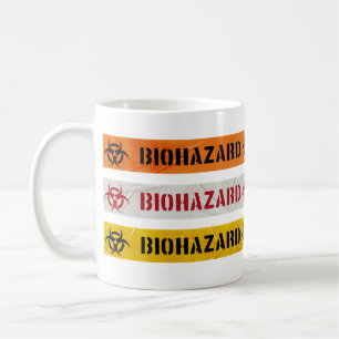 Mug Bandes d'avertissement pour risque biologique Band