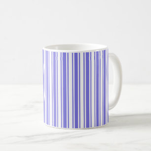 Mug Bandes de bonbons bleu et blanc
