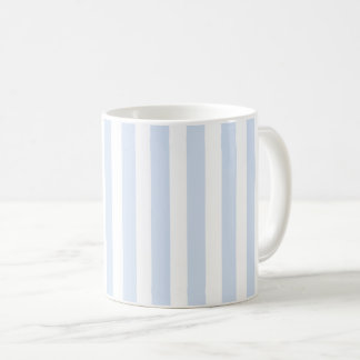 Mug Bandes de bonbons bleu pâle et blanc