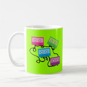 Mug Bandes de cassettes colorées