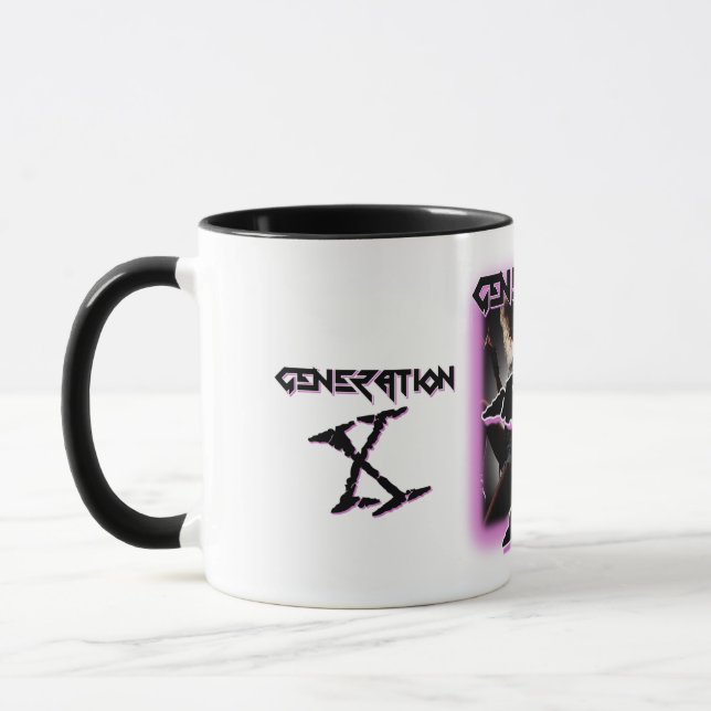 MUG BANDES DE CHEVEUX DE LA GÉNÉRATION X 80S (Gauche)