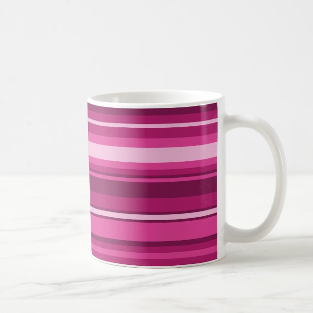 Mug Bandes de Fuschia (Droite)