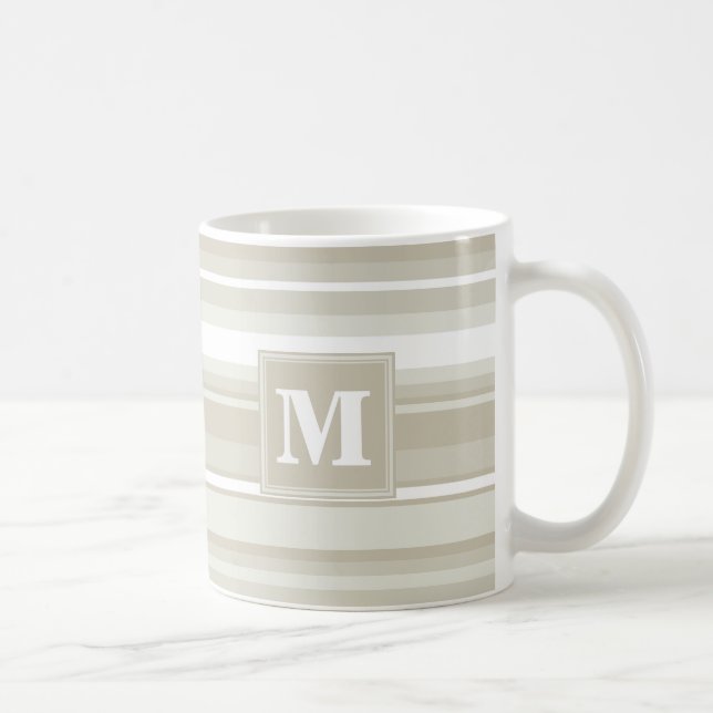 Mug Bandes de grès monogramme (Droite)