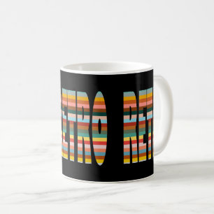 Mug Bandes de mots colorées rétro