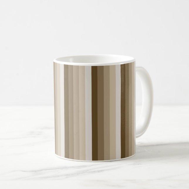 Mug Bandes d'ombre Brown (Devant droit)