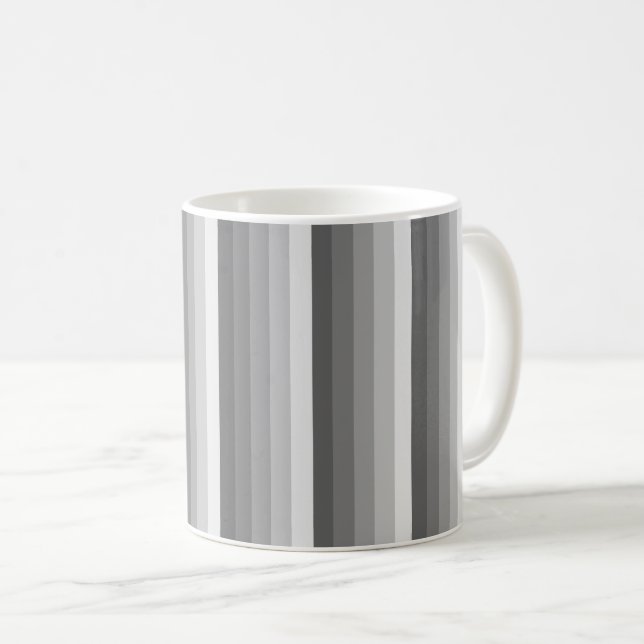 Mug Bandes d'ombre grises (Devant droit)
