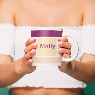 Mug Bandes Feminine Couleur Personnalisées