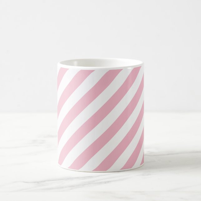 Mug Bandes roses et blanches (Centre)