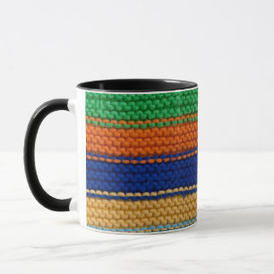 Mug Bandes tricotées colorées
