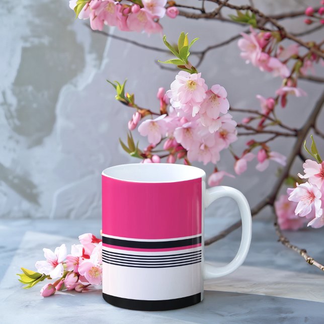 Mug Bandes Uniformes roses (mugs and cups)