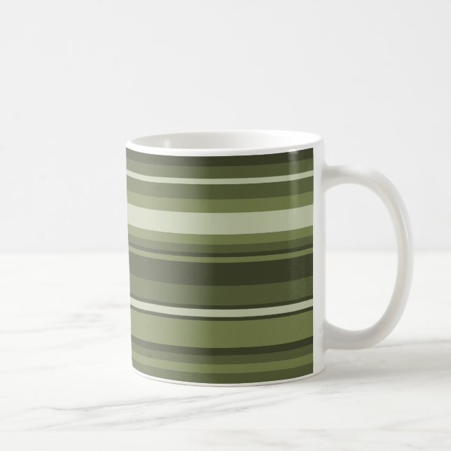 Mug Bandes vert olive (Droite)