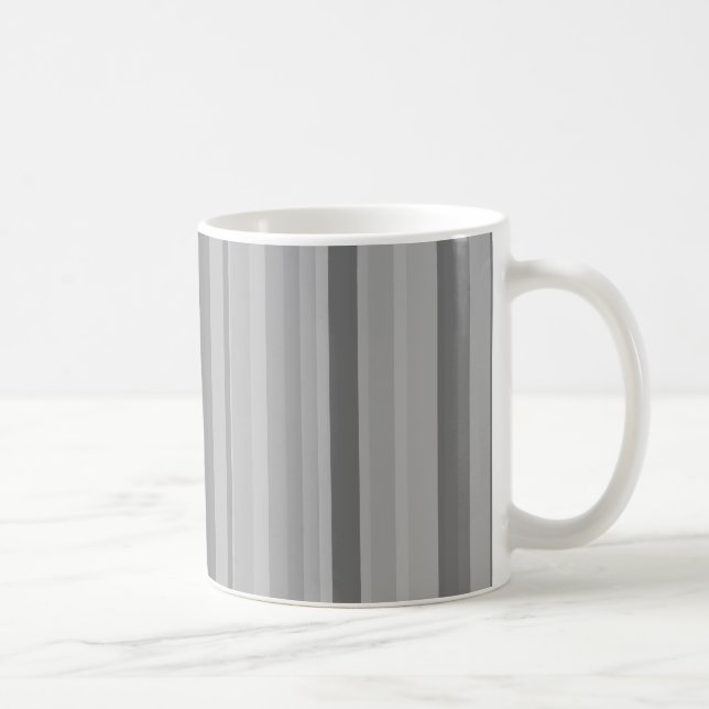 Mug Bandes verticales grises (Droite)